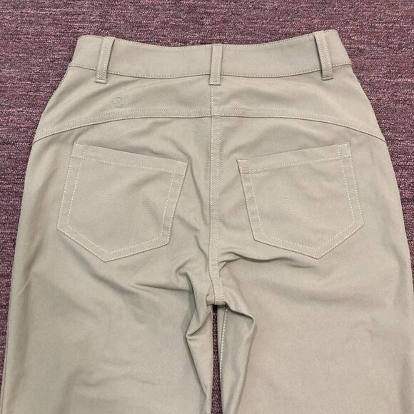 Lululemon City Sleek‎ 5 Pocket 7/8 Pants Womens Size 2 Green Stretch - Like New - Picture 5 of 10